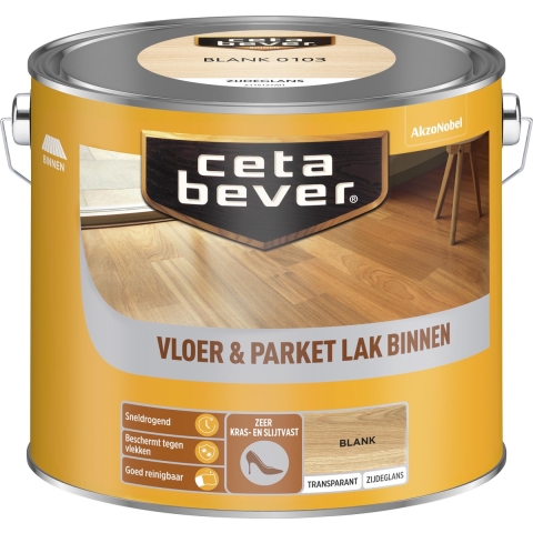Cetabever Vloer-&Parketlak Transparant - Blank - 2,5L