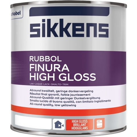Sikkens Rubbol Finura High Gloss - Wit - 1L