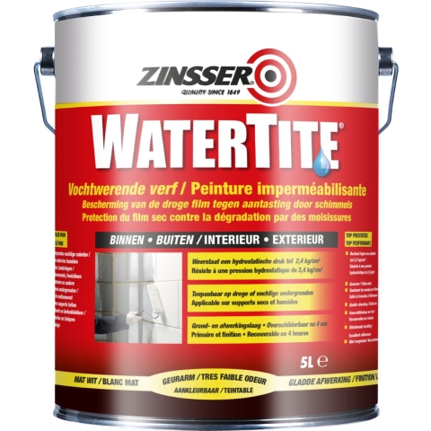 Zinsser Watertite - Wit - 5L