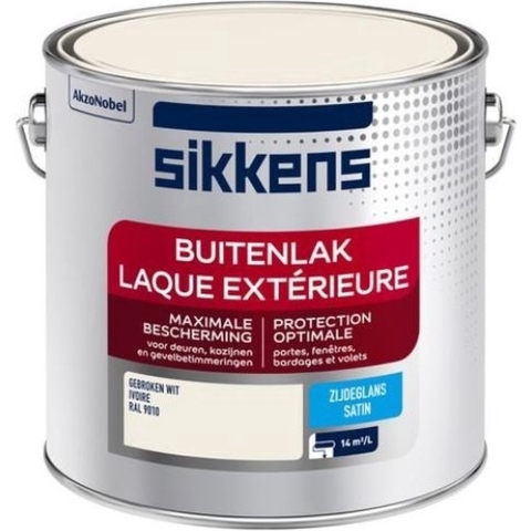 Sikkens Buitenlak Zijdeglans - Ral 9010 - 2,5L