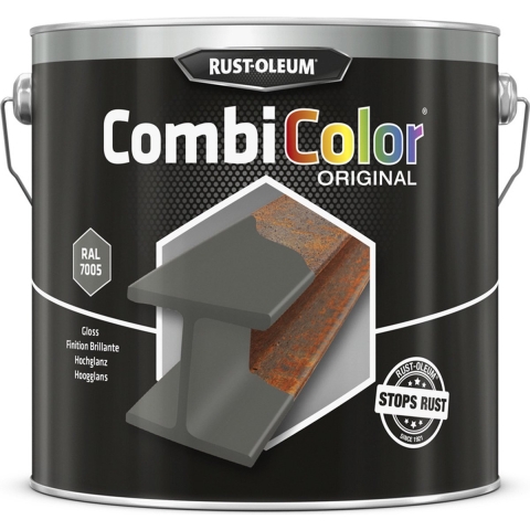 Rust-Oleum Combicolor Hoogglans - RAL 7005 Muisgrijs - 2,5L