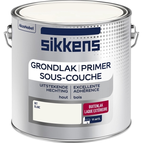 Sikkens Grondlak - Wit - 2,5L