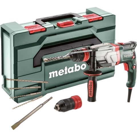 Metabo UHEV 2860-2 Quick Set SDS-plus Combihamer Incl. 5 Delig Boor- En Beitelset In Koffer - 1100W - 3.4J
