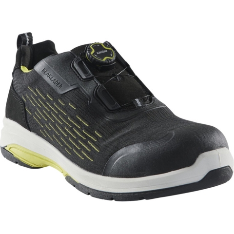 Blåkläder 2442 CRADLE Veiligheidsschoen - Laag - S3 ESD - Maat 38 - Zwart/High-Vis Geel