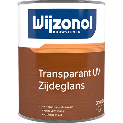 Wijzonol Transparant Uv Zijdeglans - Blank - 1L