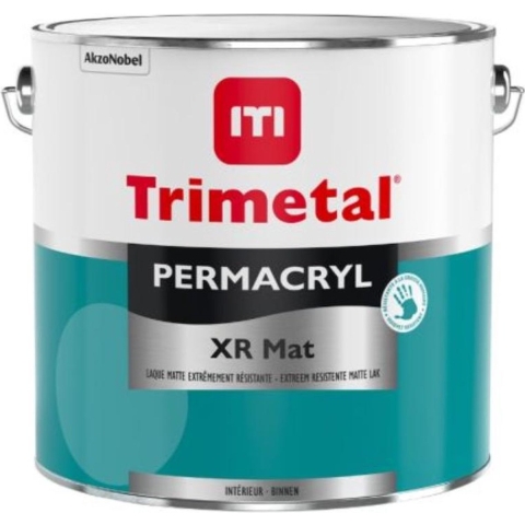 Trimetal Permacryl XR Mat Lak - Op Kleur Gemengd - 2,5L