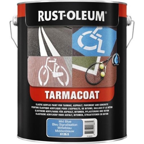 Rust-Oleum Tarmacoat Wegenverf - RAL 5017 Verkeersblauw - 5L