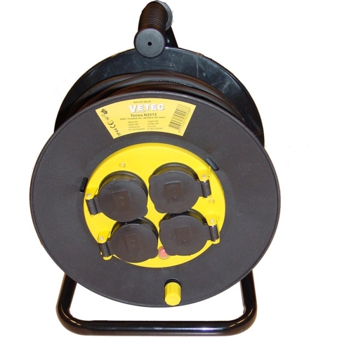 Vetec 47.420.25 Kabelhaspel - 25m - H07RN-F - 3 G 1.5 Mm²