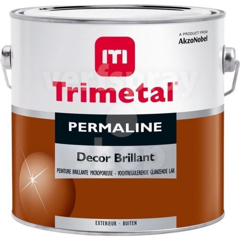 Trimetal Permaline Decor Brillant - Op Kleur Gemengd - 2,5L