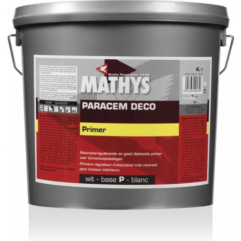 Mathys Paracem Deco Primer - Op Kleur Gemengd - 10L