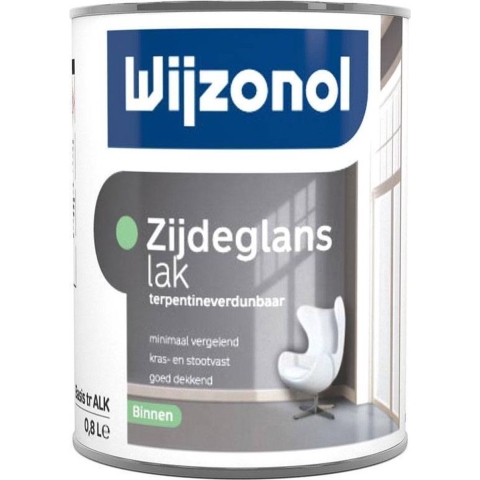 Wijzonol Zijdeglanslak Interieur Terpentineverdunbaar - Op Kleur Gemengd - 2.5L