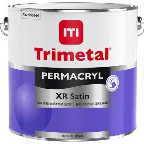Trimetal Permacryl XR Satin Lak - Op Kleur Gemengd - 2,5L