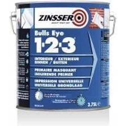 Zinsser Bulls Eye 1-2-3 - Primer - Op Kleur Gemengd - 10L
