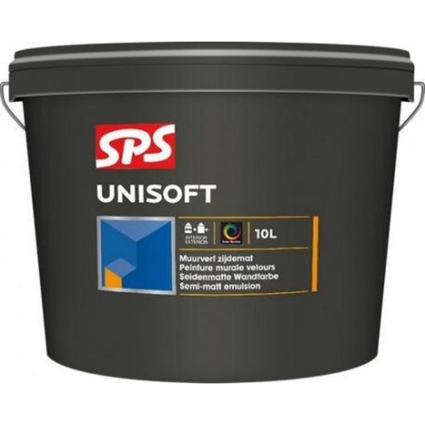 SPS Unisoft Muurverf - Op Kleur Gemengd - 10L