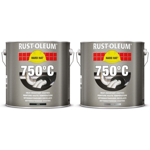 Rust-Oleum Hard Hat Hittebestendige Lak - Aluminium - 2,5L