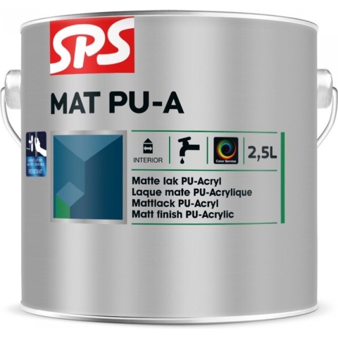 SPS Mat Pu-A Lak - Op Kleur Gemengd - 2,5L