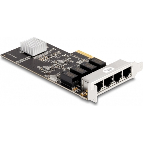 PCI Express x4 Card 4 x RJ45 Gigabit LAN Netwerkadapter