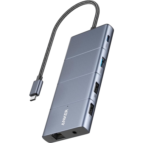Anker 565 USB-C Hub (11-in-1) USB-C dockingstation Geschikt voor merk (dockingstation): Universeel Geïntegreerde kaartlezer