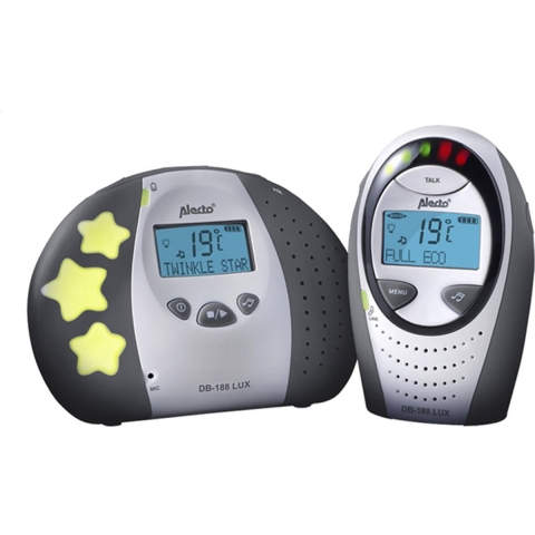 DB-188 LUX - Full Eco DECT babyfoon met display - wit/antraciet