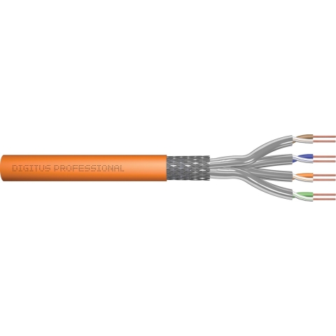 Digitus DK-1743-VH-10 Netwerkkabel CAT 7 S/FTP 0.25 mm² Oranje 1000 m