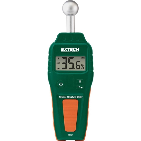 Extech MO57 Materiaalvochtmeter Meetbereik bouwvochtigheid 0.1 tot 99.9 %Vol. Meetbereik houtvochtigheid (bereik) 0.1 tot 99.9 %Vol.