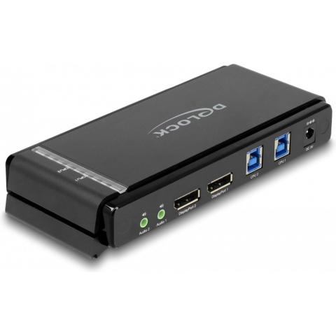 DisplayPort 1.4 KVM Switch, 8K 60Hz, USB 3.2 Gen 1, Audio KVM-switch