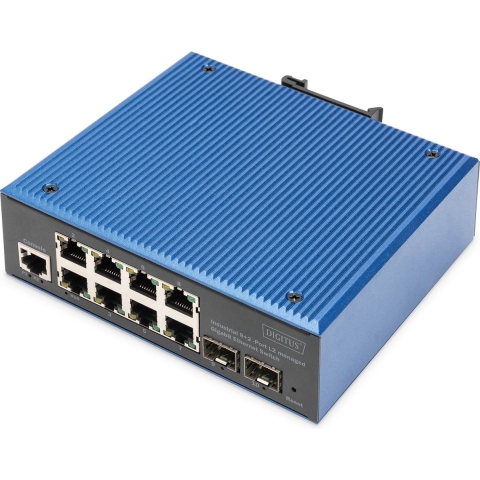 Digitus DN-651156 Industrial Ethernet Switch 8 + 2 poorten 10 / 100 / 1000 MBit/s
