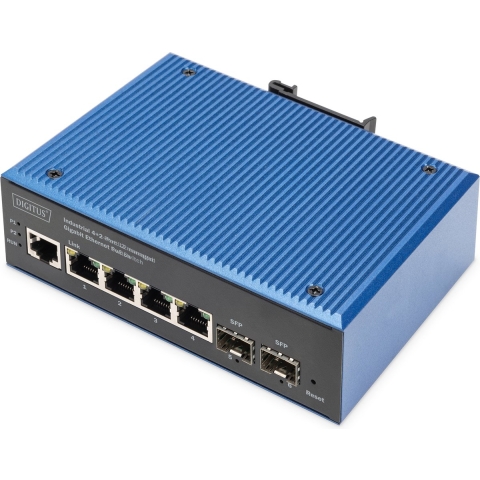Digitus DN-651155 Industrial Ethernet Switch 4 x 2 poorten 1 GBit/s