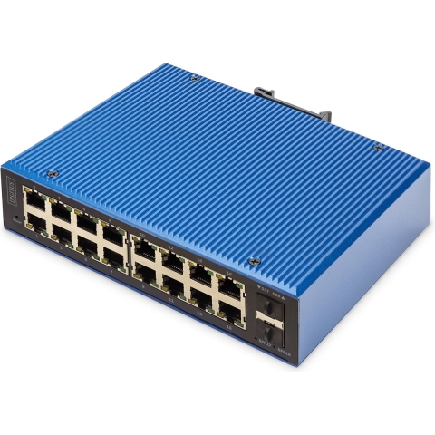 Digitus DN-651159 Industrial Ethernet Switch 16 + 2 poorten 1 GBit/s