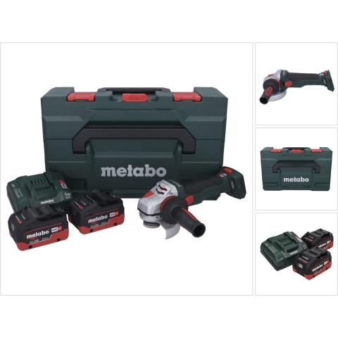 Metabo WB 18 LTX BL | 15-125mm | 18V | 2 LiHD accu-packs en supersnellader | in metaBOX 601730660