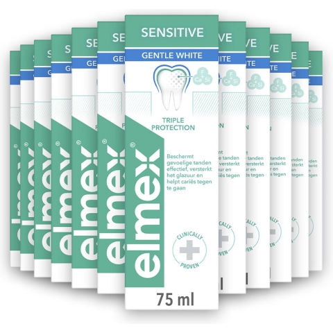 12x Elmex Tandpasta Gentle White 75 ml
