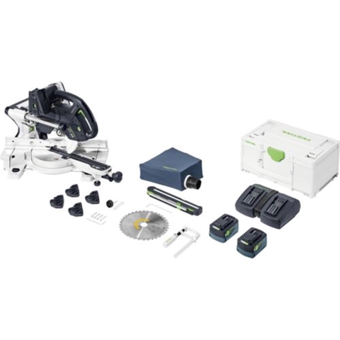 Festool KSC 60 EB 5,0 I-Plus KAPEX 2x18V Accu-afkortzaag Set (2x 5.0Ah Accu)