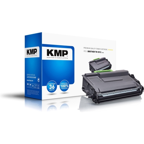 KMP Toner vervangt Brother TN-3512, TN3512 Compatibel Zwart 12000 bladzijden B-T95 1263,3000