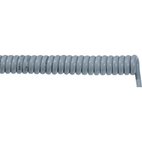 LAPP 73220312 Spiraalkabel UNITRONIC® SPIRAL LiF2Y11Y 300 mm / 1200 mm 4 x 0.14 mm² Grijs 1 stuk(s)