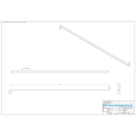 GB muurplaathaak 1200x30x5.0 verzinkt | 10 stuks - 17204039