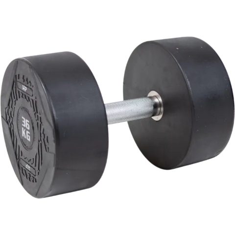 Muscle Power Ronde Dumbbell - Rubber - Per stuk - 36 kg