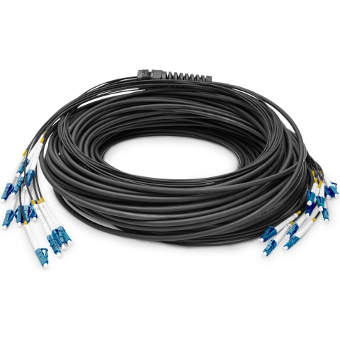 Digitus DK-2A33CU075BK-BBB Glasvezel Optische vezel Aansluitkabel [1x LC-/UPC-stekker - 1x LC-/UPC-stekker] 9/125 µ Singlemode OS2 75 m
