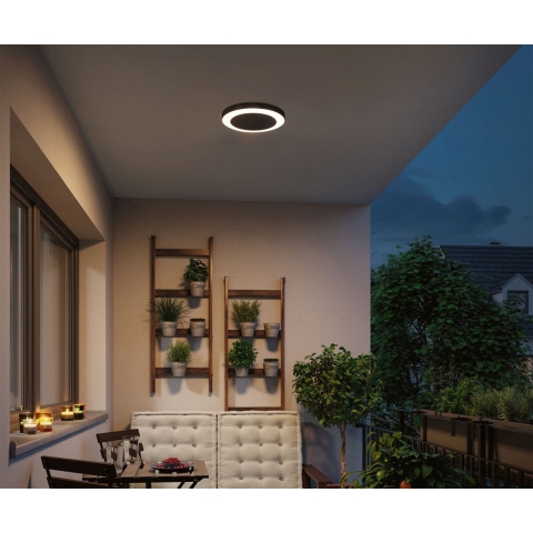 Paulmann Circula 94526 LED-buitenlamp met bewegingsmelder (wand) LED 14 W Antraciet