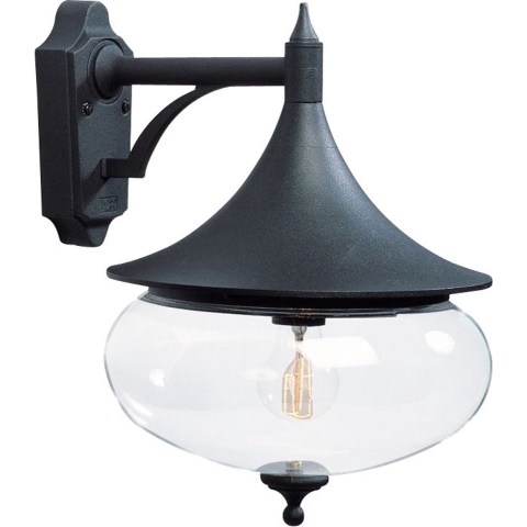 Konstsmide Libra 581-750 Buitenlamp (wand) Spaarlamp, LED E27 100 W Zwart