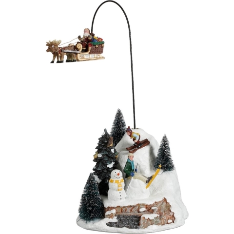 Flying Santa battery operated l16xb17xh15,5cm - Luville