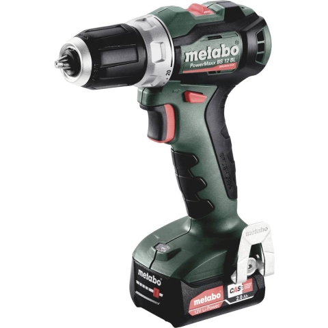 Metabo PowerMaxx BS 12 BL Accu Boorschroefmachine 12V | 2 x 2.0 Ah, SC 30 | metaBOX 118 - 601044500