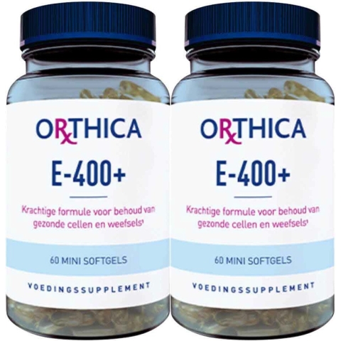 2x Orthica E-400+ 60 softgels