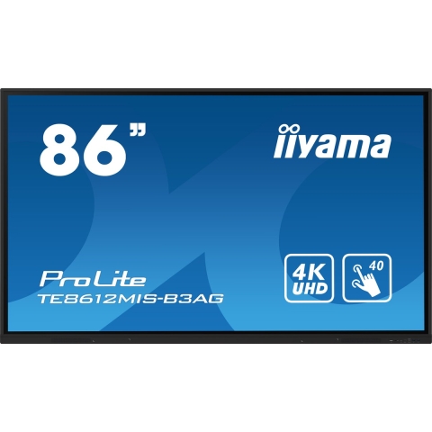 Iiyama ProLite TE8612MIS-B3AG Digital Signage display Energielabel: G (A - G) 217.4 cm 85.6 inch 3840 x 2160 Pixel 24/7
