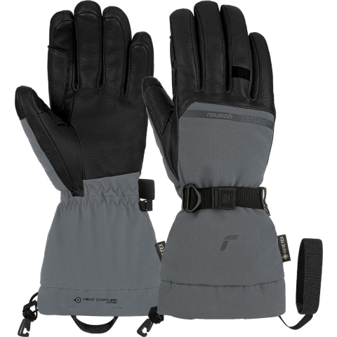 Reusch Discovery Gore-Tex Touch Tec skihandschoenen zwart/grijs, 9.5