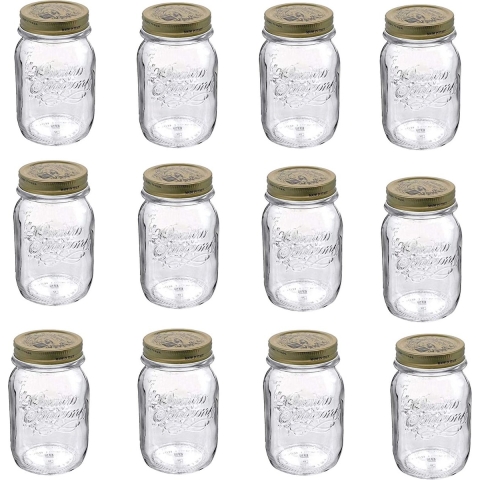 Bormioli Rocco Weckpotten Quattro Stagioni - ø 9 cm / 500 ml - 12 stuks