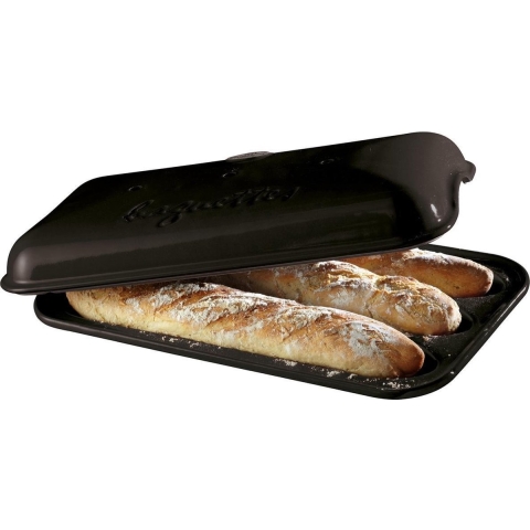 Emile Henry Broodbakvorm voor 3 baguettes - Fusain