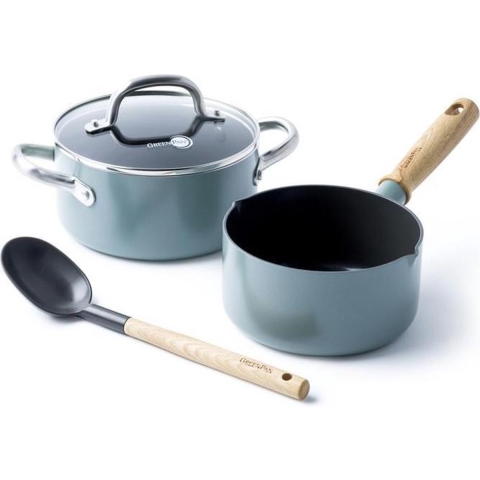 GreenPan Pannenset met spatel Mayflower - 2 delige set