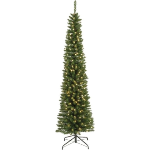 Pencil boom prelit d50h180c groen/wit - Everlands