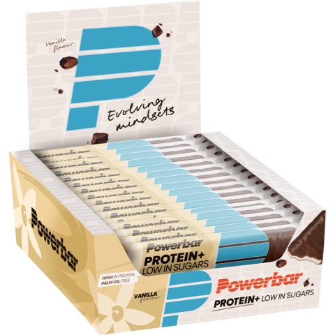 Powerbar Protein+ Bar Low Sugar - 16 x 35 gr - Vanille