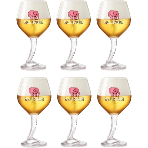 Delirium Bierglazen op Voet - 330 ml - 6 stuks